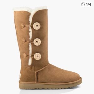 UGG Brown Bailey Button Boots